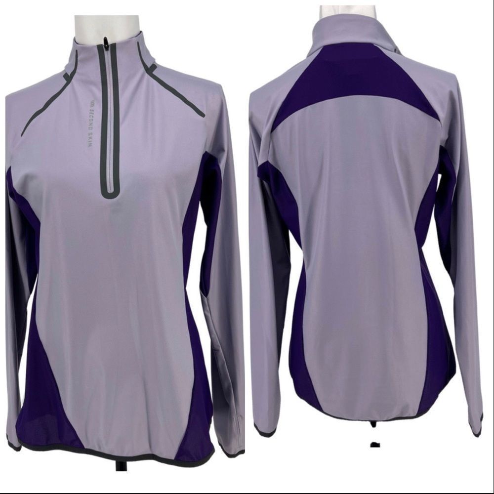 Second Skin Purple 3/4 Zip Pullover